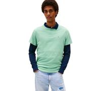 Tommy Jeans Tjm Xslim Jersey Tee Dm0dm04411, Maglietta a Maniche Corte Uomo, Green (Cloudy Jade), XS
