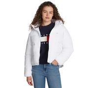 Tommy Jeans Tjw Aspen Puffer Ext Dw0Dw18841, Giacca trapuntata Donna, Bianco (White), L