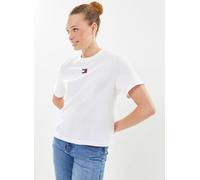 Tommy Jeans - Tjw Bxy Badge Tee Ex Bianco - Abbigliamento L Bianco