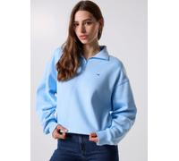 Tommy Jeans - TJW BXY CRP 1/4 ZIP Blu - Abbigliamento M Blu