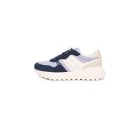 Tommy Jeans Tjw Cleated Runner Suede Mix En0En02921, Basso Top Donna, Blue (Dark Night Navy), 38 EU