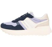 Tommy Jeans Tjw Cleated Runner Suede Mix En0En02921, Basso Top Donna, Blue (Dark Night Navy), 39 EU