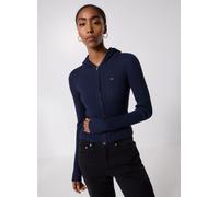 Tommy Jeans - Tjw Essential Zipper DW0DW21673 Blu - Abbigliamento XS Blu