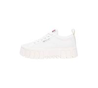 Tommy Jeans Tjw Flatform Chunky Sneaker En0en03036, Basso Top Donna, White (Ivory), 37 EU