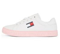 Tommy Jeans Donna Sneakers con Suola Alta Logo Profilo Basso, Bianco (Ecru), 36