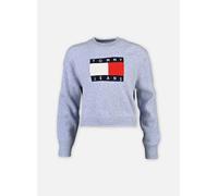Tommy Jeans - Tjw Melange Flag Swe DW0DW21782 Blu - Abbigliamento S Blu