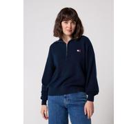 Tommy Jeans - Tjw Quarter Zip Sweat Blu - Abbigliamento XL Blu