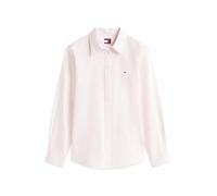 Tommy Jeans Tjw Reg Oxford Shirt Dw0Dw19890, Camicia a Maniche Lunghe, Donna, Rosa (Light Pink/Stripe), L