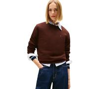 Tommy Jeans Tjw Reg S Flag Crew Dw0Dw19959, Felpa Pullover, Donna, Marrone (Rich Brown), XS