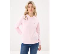 Tommy Jeans - Tjw Reg S Flag Crew Rosa - Abbigliamento XS Rosa