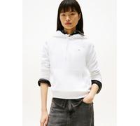 Tommy Jeans - Tjw Reg S Flag Hoodi DW0DW19958 Bianco - Abbigliamento L Bianco