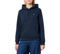 Tommy Jeans Donna Felpa con Cappuccio Flag Regular Fit, Blu (Dark Night Navy), S