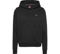 Tommy Jeans Donna Felpa con Cappuccio Flag Regular Fit, Nero (Black), L