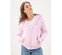 Tommy Jeans - TJW REG S FLAG ZIP T Rosa - Abbigliamento M Rosa