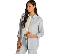 Tommy Jeans Tjw RLX Linen Shirt Dw0Dw20292, Camicia a Maniche Lunghe, Donna, Blu (Colorado Blue/Stripe), M