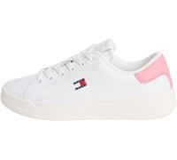 Tommy Jeans Tjw Script Cupsole En0en02960, Basso Top Donna, Pink (Ecru/Enchanted Pink), 37 EU