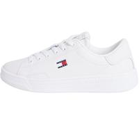 Tommy Jeans Tjw Script Cupsole En0en02960, Basso Top Donna, White (Ecru), 39 EU