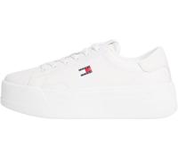 Tommy Jeans Tjw Script Cupsole Flatform En0en02961, Basso Top Donna, White (Ecru), 38 EU