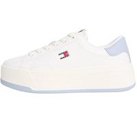 Tommy Jeans Tjw Script Cupsole Flatform EN0EN02961 Low Top, Blu (Ecru/Soaring Skies), 40 UK