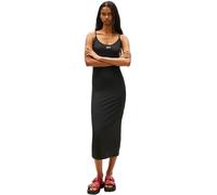 Tommy Jeans Tjw Silver Script Midi Dress Dw0dw22334 Abito Aderente Donna (Pacco da 1)