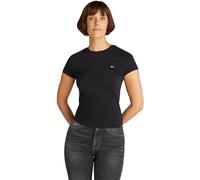 Tommy Jeans Tjw Slim C-Neck Tee Dw0Dw20459, Maglietta a Maniche Corte, Donna, Nero (Black), M