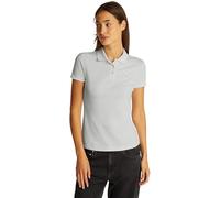 Tommy Jeans Donna Maglietta Polo Maniche Corte Slim Essential Elasticizzata, Bianco (Ecru), S
