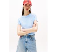 Tommy Jeans - TJW SLIM LINEAR SS T Blu - Abbigliamento S Blu