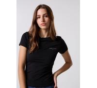 Tommy Jeans - TJW SLIM LINEAR SS T Nero - Abbigliamento XS Nero