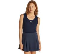 Tommy Jeans Tjw Slim Script Rib Tank Top Dw0Dw21369, T-Shirt, Donna, Blu (Dark Night Navy), L