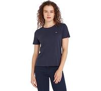 Tommy Jeans Tjw Soft Jersey Tee Dw0dw14616 Top in maglia a maniche corte, Blu (Twilight Navy), XS Donna