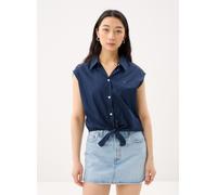 Tommy Jeans - Tjw Tie Front Poplin DW0DW22212 Blu - Abbigliamento XS Blu