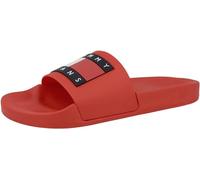 Tommy Jeans Uomo Scarpe da Mare Pool Slide Ciabatte, Rosso (Deep Crimson), 46