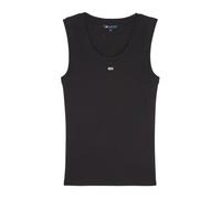 Tommy Jeans - Top côtelé en coton - - Tops - Donna - Nero - L