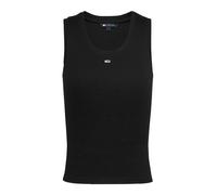 Tommy Jeans - Tjw Essential Rib Ta DW0DW20673 Nero - Abbigliamento - Taglia L L Nero