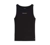 Tommy Jeans Top 'Logo Slim Tank' nero / bianco Donna Tommy Jeans XL