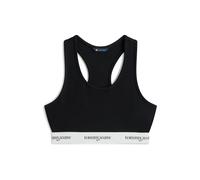 Tommy Jeans Top nero / offwhite Donna Tommy Jeans L-XL