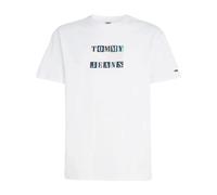 Tommy Jeans, ,Tops ,Uomo ,Bianco ,S T-shirt in Cotone con Grafica Pastello Classic Fit