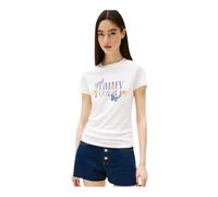 Tommy Jeans - TShirt MC coton logo - - Tops - Donna - Bianco - XS