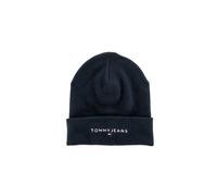 Tommy Jeans Uomo Berretto in Maglia Linear Logo Beanie Cotone Bio