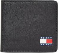 TOMMY JEANS Uomo Borsello Heritage Leather Pieghevole, Nero (Black), Taglia Unica