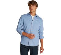 Tommy Jeans Uomo Camicia in Jeans Regular Fit con Chiusura a Bottoni, Blu (Denim Light), XL