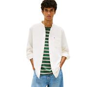 Tommy Jeans - Tjm Reg Linen Mx Ban DM0DM22756 Bianco - Abbigliamento L Bianco
