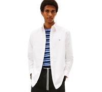 Tommy Jeans Uomo Camicia Oxford Casual, Bianco (Ecru), M