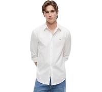 Tommy Jeans Maglietta da Uomo Tjm Reg Poplin Dm0dm22026 L/S, Colore Bianco (Ecru), M