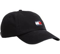 Tommy Jeans Uomo Cappellino Heritage 6 Panels cap con Logo, Nero (Black), Taglia Unica