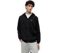 Tommy Jeans Uomo Felpa con Zip Flag Zip Thru con Cappuccio, Nero (Black), M