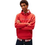Tommy Jeans Tjm Reg Linear Logo Hoodie Ext Dm0Dm20746, Felpa con Cappuccio, Uomo, Rosso (Terracotta Red), S