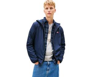 Tommy Jeans Uomo Giacca a Vento Fleece Chicago con Cappuccio, Blu (Dark Night Navy), 4XL