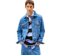 Tommy Jeans Uomo Giacca in Jeans Ryan con Taschini sul Petto, Blu (Denim Medium), S