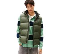 Tommy Jeans Uomo Gilet Essential Down Vest con Cappuccio, Verde (Pewter Green), L